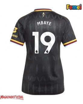 Aston Villa Ibrahim Mbaye #19 Tricou Fotbal Replică 2026-27 Femei Deplasare Aston Villa Ibrahim Mbaye #19 Tricou Fotbal Replică 2026-27 Femei Deplasare